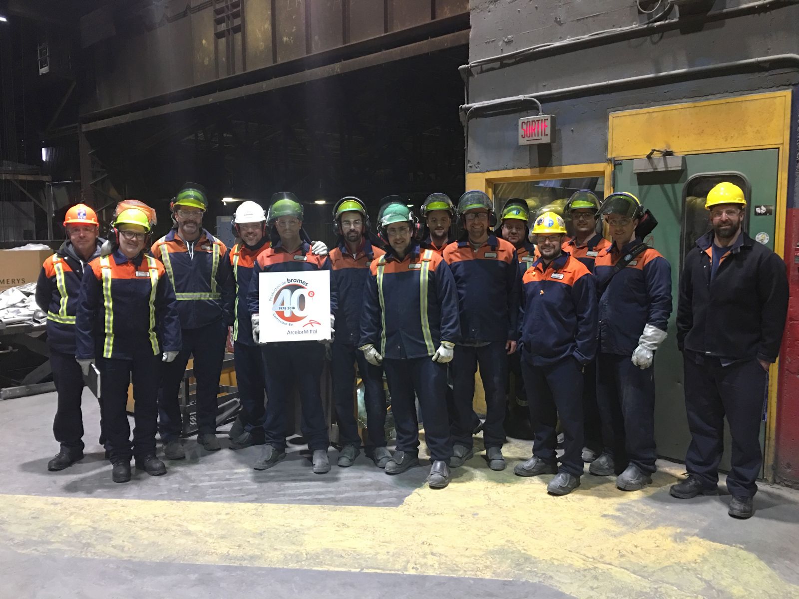 ArcelorMittal célèbre le 40e anniversaire de la production de brames d